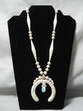 Superior Vintage Navajo Sterling Silver Native American Turquoise Necklace Old-Nativo Arts