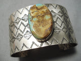 Outstanding Native American Navajo Royston Turquoise Sterling Silver Bracelet-Nativo Arts