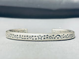 Stars In Sky Derrick Cadman Native American Navajo Sterling Silver Cosmic Bracelet-Nativo Arts