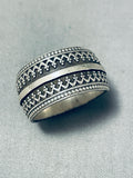 One Of The Most Detailed Ever Southwestern Sterling Silver Ring-Nativo Arts