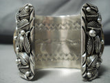 210 Gram Monster Buffalo #8 Turquoise Native American Sterling Silver Bracelet-Nativo Arts