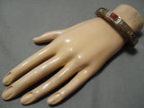 Incredible Vintage Navajo Begay Gold Sterling Silver Native American Bracelet-Nativo Arts