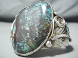 Outstanding Navajo Turquoise Sterling Silver Bracelet Native American-Nativo Arts