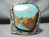 Biggest 300 Gram Vintage Native American Navajo #8 Turquoise Sterling Silver Bracelet-Nativo Arts