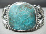 Very Important Vintage Native American Navajo Stanley Parker Turquoise Sterling Silver Bracelet-Nativo Arts
