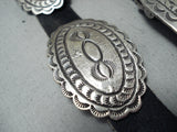 Incredible Vintage Navajo Sterling Silver Concho Belt Old Native American-Nativo Arts