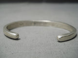 Incredible Vintage Navajo/ Zuni Turquoise Inlay Sterling Silver Bracelet Old-Nativo Arts