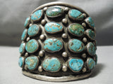 Best Vintage Native American Navajo Royston Turquoise Row Bracelet Old Sterling Silver-Nativo Arts