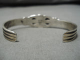Incredible Vintage Native American Navajo Lapis Willy Begay Sterling Silver Bracelet-Nativo Arts