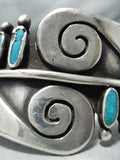 Important Ramone Platero Vintage Native American Navajo Turquoise Sterling Silver Bracelet-Nativo Arts