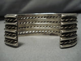 Incredible Vintage Native American Navajo Turquoise Sterling Silver Bracelet-Nativo Arts