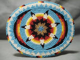 Fantastic Vintage Navajo Beaded Buckle Native American-Nativo Arts