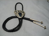 Tremendous Vintage Navajo Hopi Native American Wilmer Kavena Bolo Tie Old-Nativo Arts