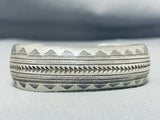 Noteworthy Vintage Native American Navajo Sterling Silver Bracelet-Nativo Arts