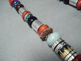Authentic Singer Huge Native American Navajo Coral Sterling Silver Turquoise Necklace-Nativo Arts