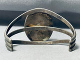One Of The Most Unique Vintage Native American Navajo Green Jasper Sterling Silver Bracelet-Nativo Arts