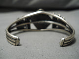 Important Native American Navajo Martinez #8 Turquoise Sterling Silver Bracelet-Nativo Arts