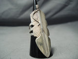 Spectacular Navajo Sterling Silver Feather Ring Native American-Nativo Arts