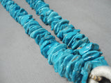 Native American Incredible Vintage Navajo Turquoise Nugget White Shell Necklace Old-Nativo Arts