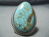 Marvelous Vintage Native American Navajo Royston Turquoise Sterling Silver Ring-Nativo Arts