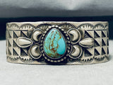 Plethora Of Silver Works Vintage Native American Navajo Royston Turquoise Sterling Bracelet-Nativo Arts