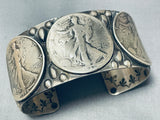 Excellent San Felipe Sterling Silver Coin Bracelet-Nativo Arts