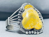 Pat Yazzie Native American Navajo Honeybee Jasper Sterling Silver Bracelet Signed-Nativo Arts