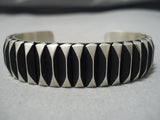 Stunning Vintage Navajo Tahe Family Sterling Silver Native American Bracelet-Nativo Arts