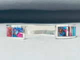 Vibrant Native American Navajo Spiny Oyster & Turquoise Sterling Silver Bracelet-Nativo Arts