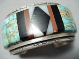 Best Vintage Native American Navajo Charles Loloma Student Turquoise Sterling Silver Bracelet-Nativo Arts
