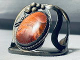 One Of The Most Unique Vintage Native American Navajo Desert Agate Sterling Silver Bracelet-Nativo Arts