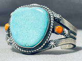 Chimney Butte Native American Navajo Pilot Mountain Turquoise Sterling Silver Bracelet-Nativo Arts