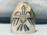 One Of The Most Unique Ever Vintage Native American Hopi Sterling Silver Bracelet-Nativo Arts