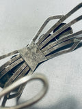 Marvelous Vintage Native American Navajo Kingman Turquoise Sterling Silver Bracelet-Nativo Arts