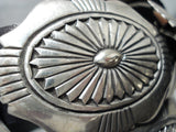 Phil Begay Vintage Navajo Sterling Silver Concho Belt Native American Old-Nativo Arts