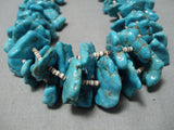 Chunky Dunky Nuggets!! Vintage Native American Navajo Sterling Silver Necklace Old-Nativo Arts