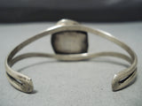 Spectacular Vintage Native American Navajo Old Kingman Turquoise Sterling Silver Bracelet-Nativo Arts