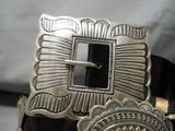 Quality Glen Willie Vintage Native American Navajo Sterling Silver Hand Wrought Concho Belt Old-Nativo Arts