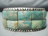 Stunning Navajo Royston Turquoise Sterling Silver Bracelet Native American-Nativo Arts