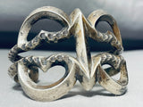 Early Vintage Native American Navajo Coin Or Sterling Silver Bracelet- Very Rare-Nativo Arts