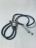 Outstanding Vintage Native American Navajo Kingman Turquoise Sterling Silver Bolo-Nativo Arts