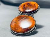 One Of The Biggest Ever Native American Navajo Petrified Wood Sterling Silver Ring-Nativo Arts