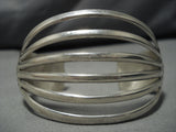 Incredible Vintage Navajo Native American Will Benally Sterling Silver Bracelet-Nativo Arts