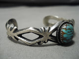 Rare Vintage Native American Navajo Royston Turquoise Sterling Silver Bracelet-Nativo Arts