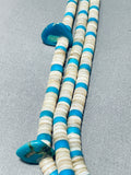 Native American One Of The Best Older Vintage Santo Domingo Turquoise Shell Necklace-Nativo Arts