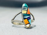 Marvelous Vintage Native American Navajo Turquoise Sterling Silver Ring-Nativo Arts