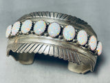 The Best Lorenzo James Vintage Native American Navajo Domed Opal Sterling Silver Bracelet-Nativo Arts