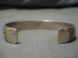 Superior Mike Tahe Vintage Navajo Sterling Silver Native American Bracelet-Nativo Arts