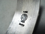 Albert Jake Important Native American Navajo Turquoise Sterling Silver Bracelet-Nativo Arts