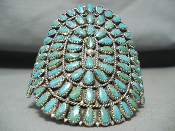 Red Tso Native American Navajo Turquoise Sterling Silver Bracelet-Nativo Arts